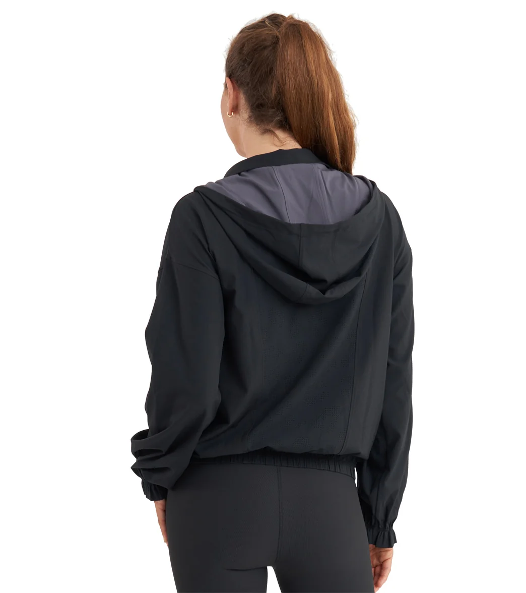 Thrive Societe Perforated Windbreaker