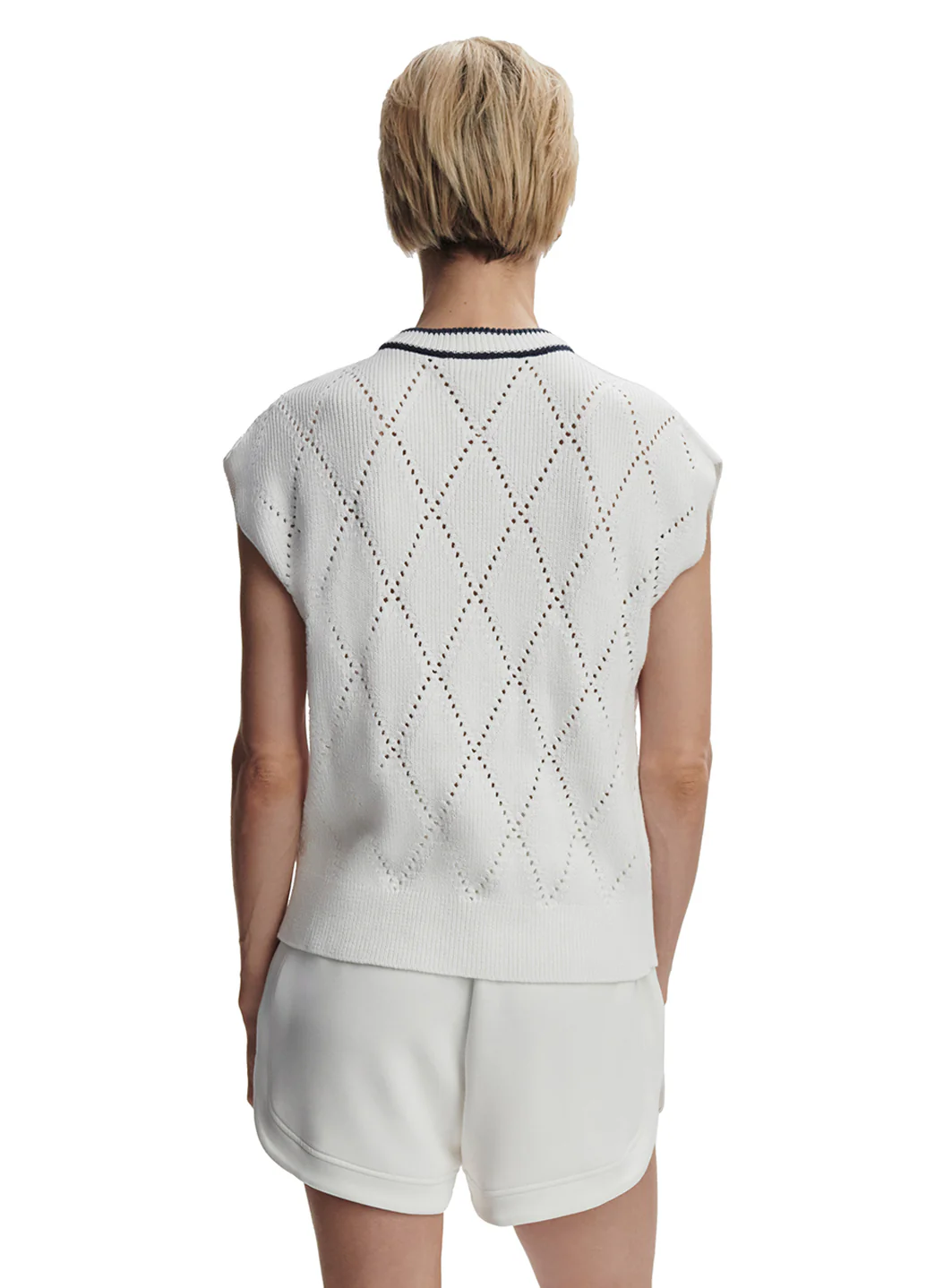 Varley Beaton Diamond Knit Top