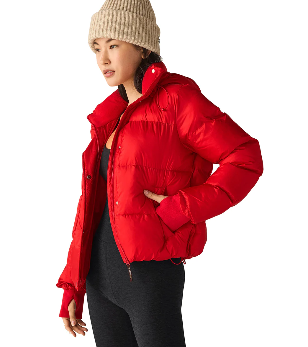 Beyond Yoga Big Cozy Hooded Puffer Jacket