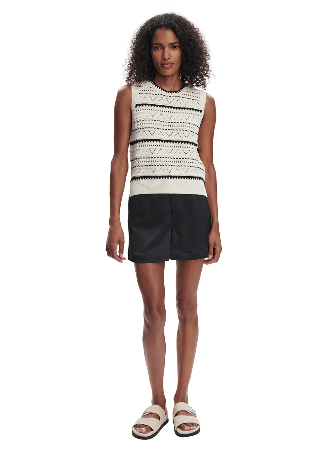 Varley Athena Pointelle Knit Vest