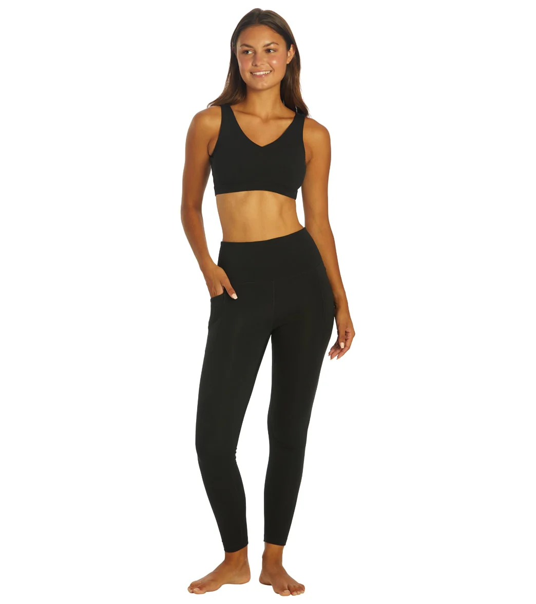 Everyday Yoga Uphold Solid High Waisted 7/8 Leggings With Pockets 25