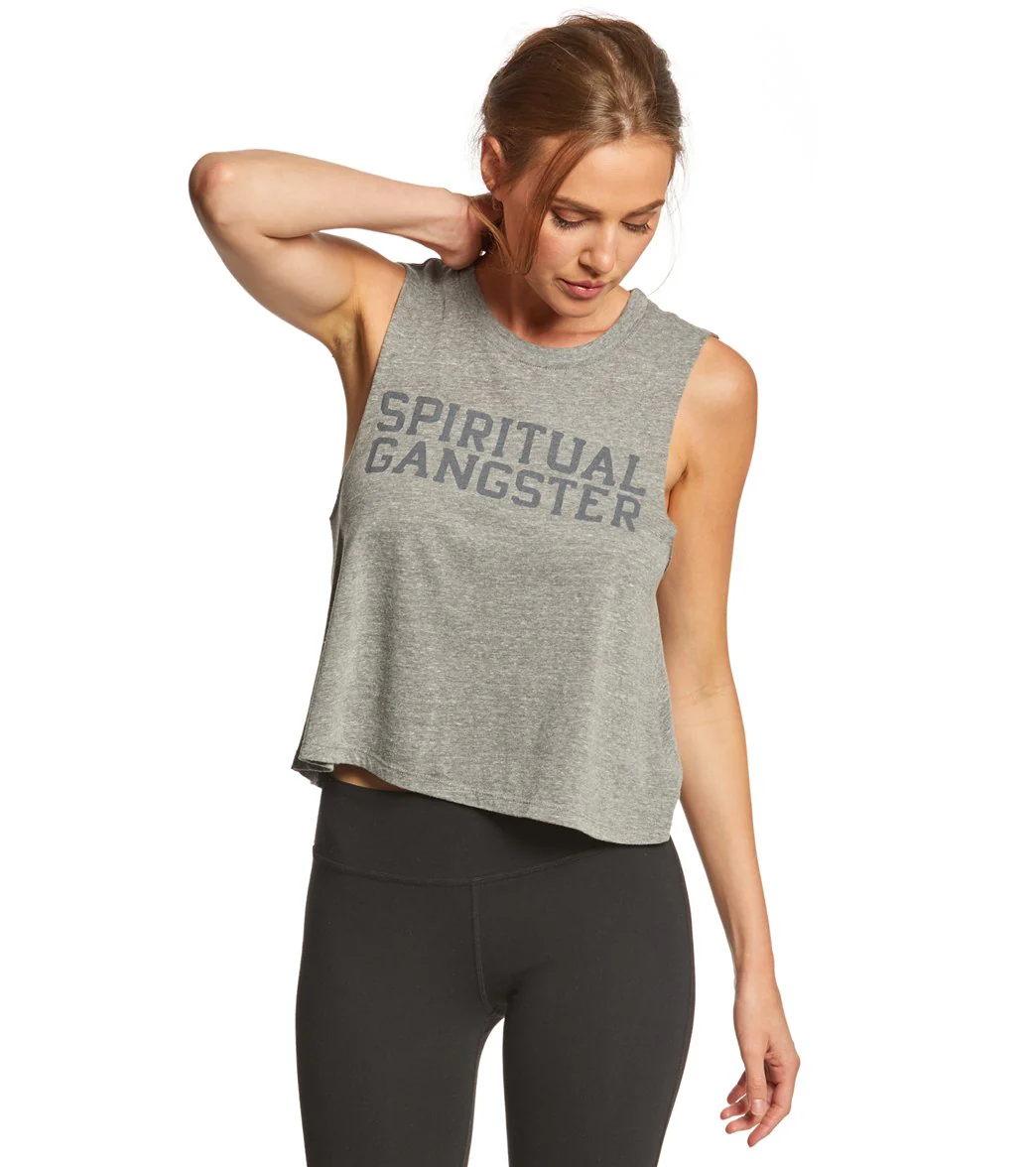 Spiritual Gangster SG Varsity Crop Tank