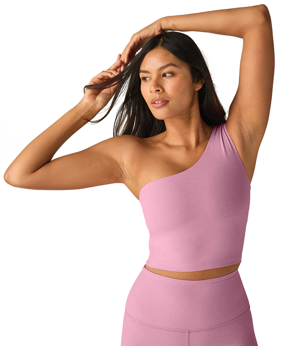 Beyond Yoga Spacedye The Bold Shoulder Cropped Tank