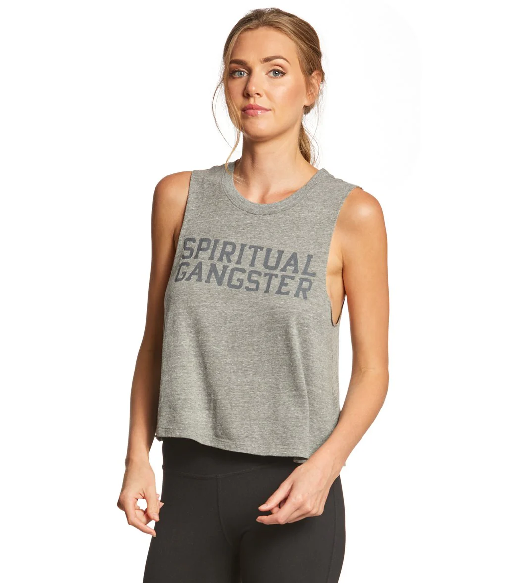 Spiritual Gangster SG Varsity Crop Tank