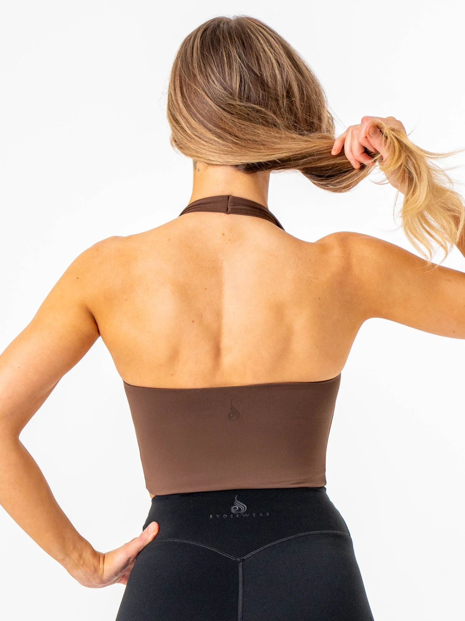 NKD Halter Tank - Chocolate