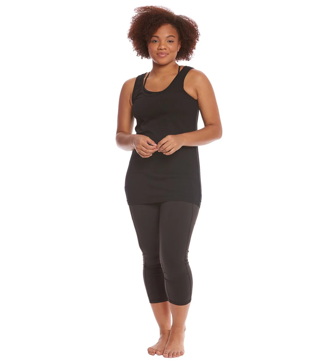Hard Tail Plus Size Long Skinny Yoga Tank Top