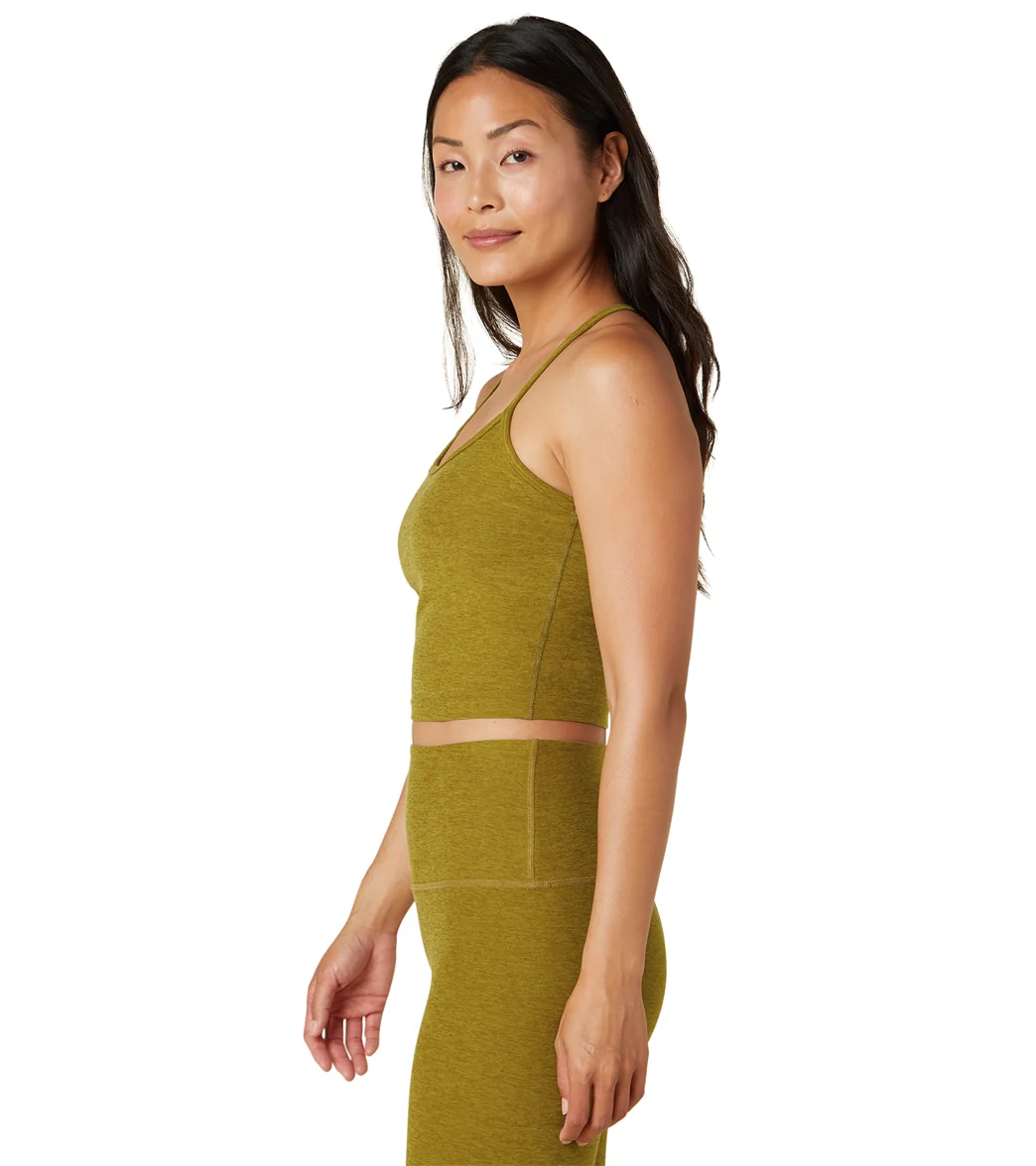 Beyond Yoga Spacedye Slim Racerback Cropped Tank Bronze-Gold