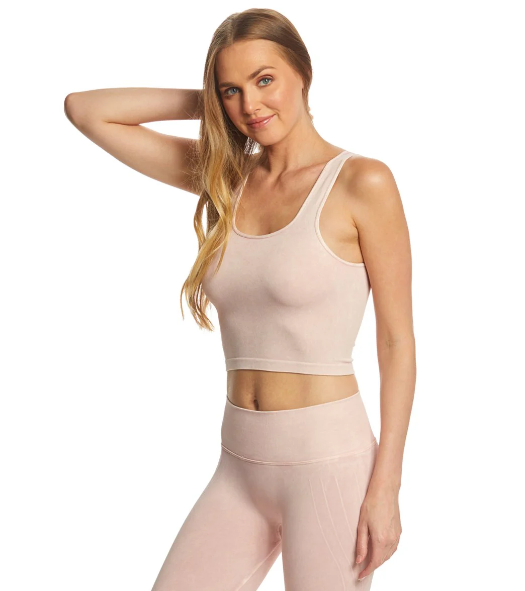 NUX Be Free Mineral Wash Seamless Yoga Crop Top