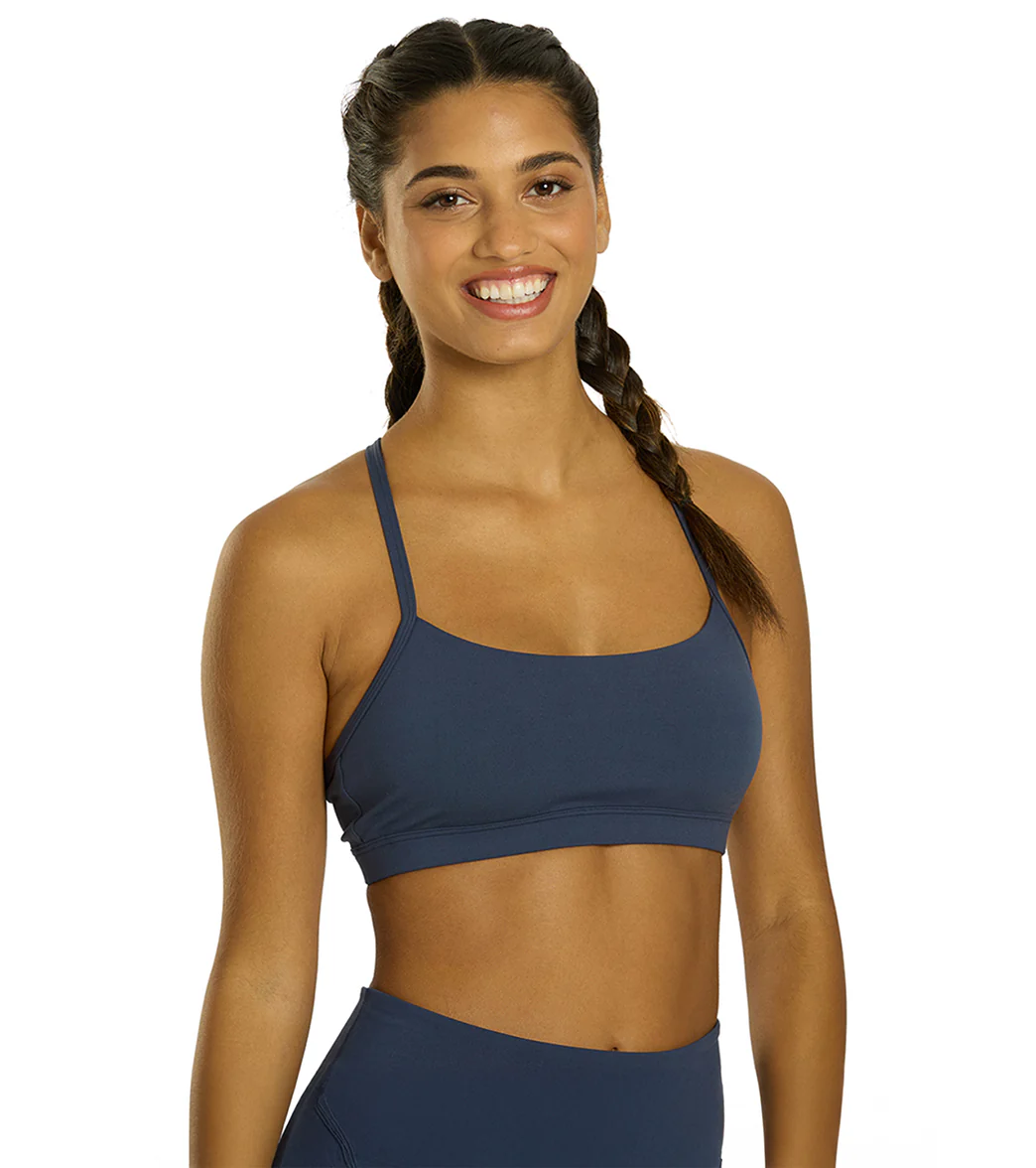 Everyday Yoga Delight Solid Racer Back Sports Bra