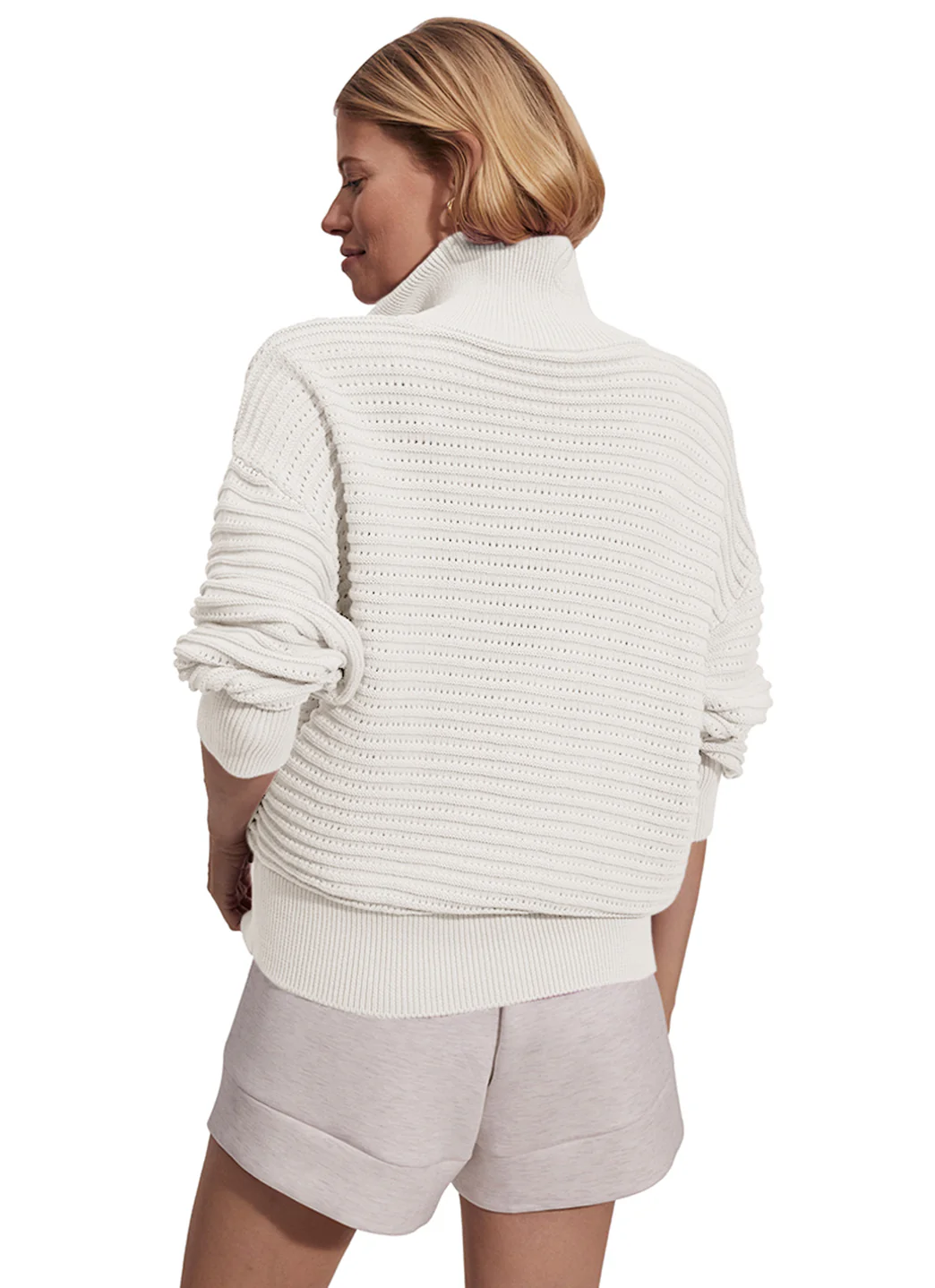 Varley Tara Pointelle Half Zip