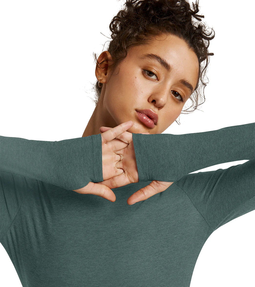 Beyond Yoga Featherweight Spacedye Classic Crew Pullover