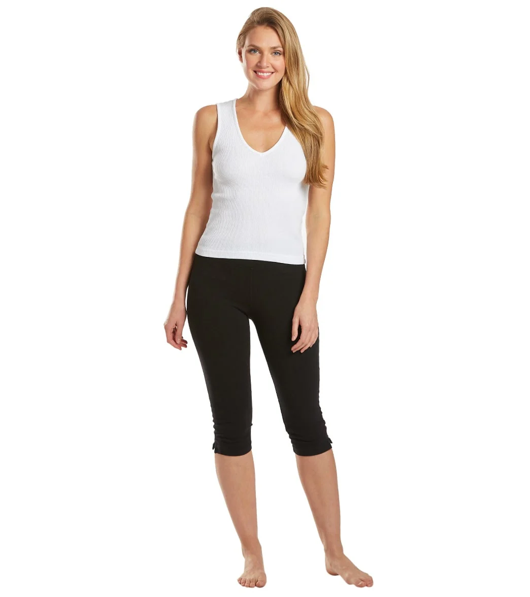Hard Tail Deep V Yoga Tank Top
