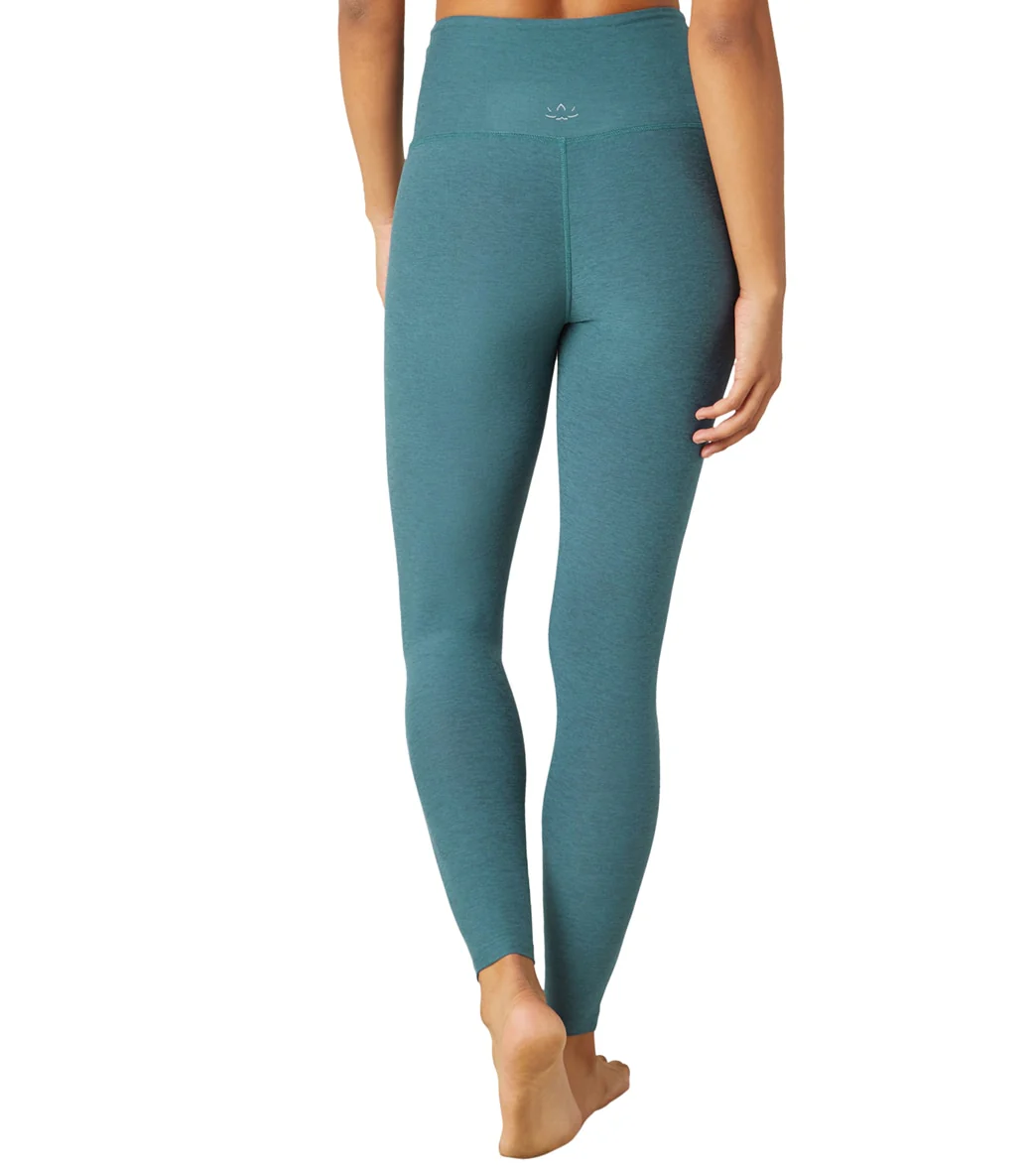 Beyond Yoga Spacedye High Waisted Caught In The Midi 7/8 Yoga Leggings Stellar Blue Heather