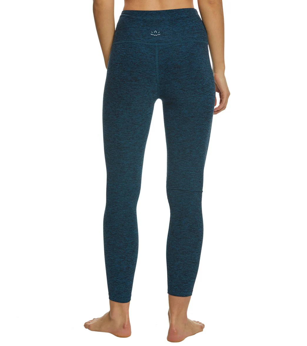Beyond Yoga Spacedye High Waisted Caught In The Midi 7/8 Yoga Leggings Black/Deep Sapphire