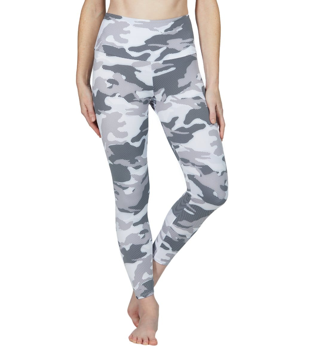 Onzie High Waisted Basic 7/8 Yoga Leggings Dust Camo