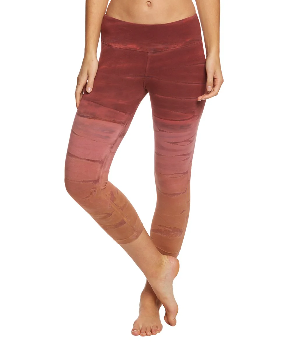 Hard Tail Flat Waisted Cotton Yoga Capris