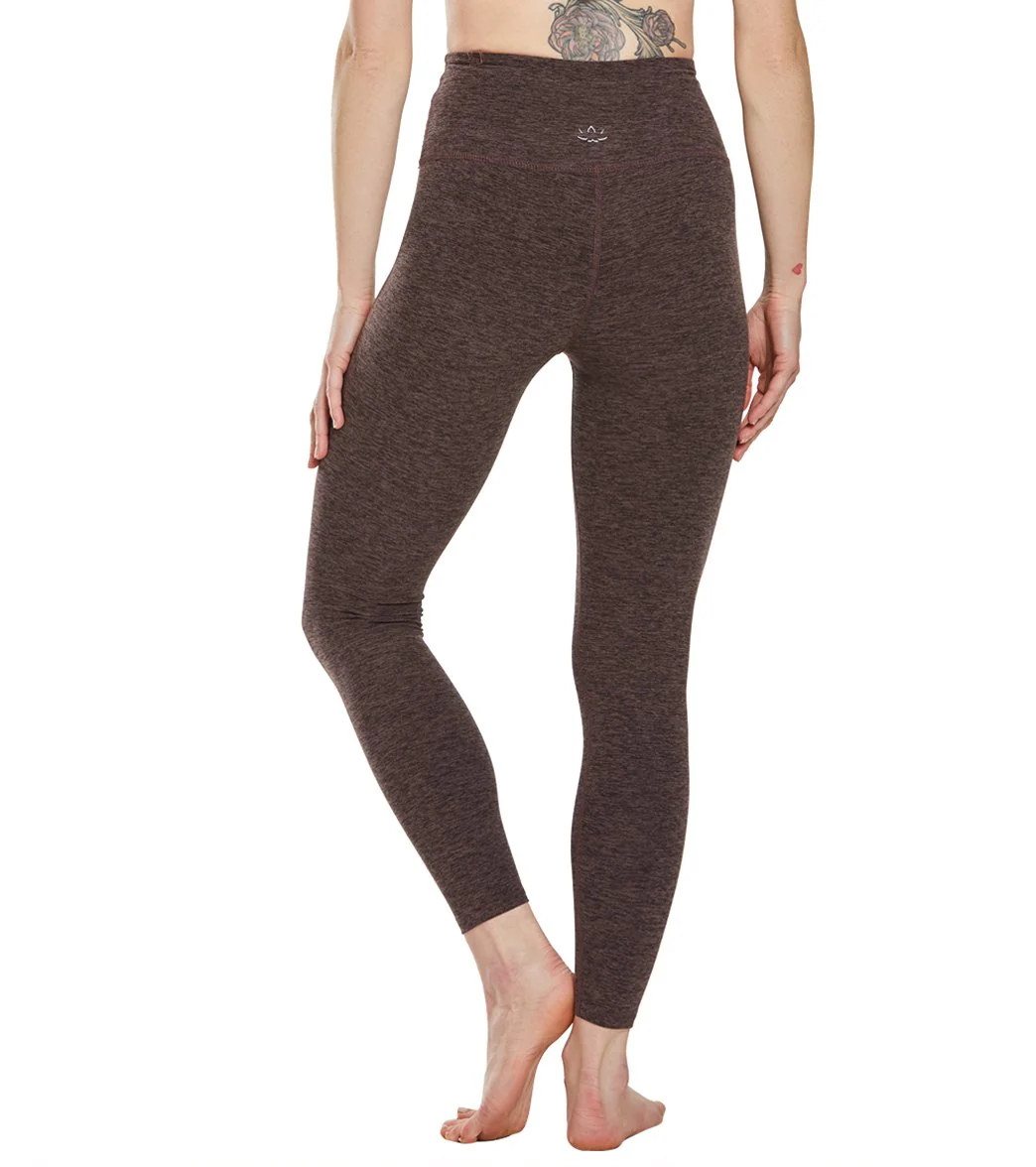 Beyond Yoga Spacedye High Waisted Caught In The Midi 7/8 Yoga Leggings Terra Leather Earth