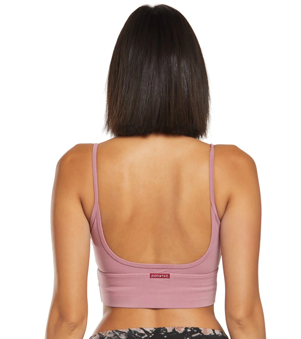 Hard Tail Low Back Cut Out Midi Sports Bra