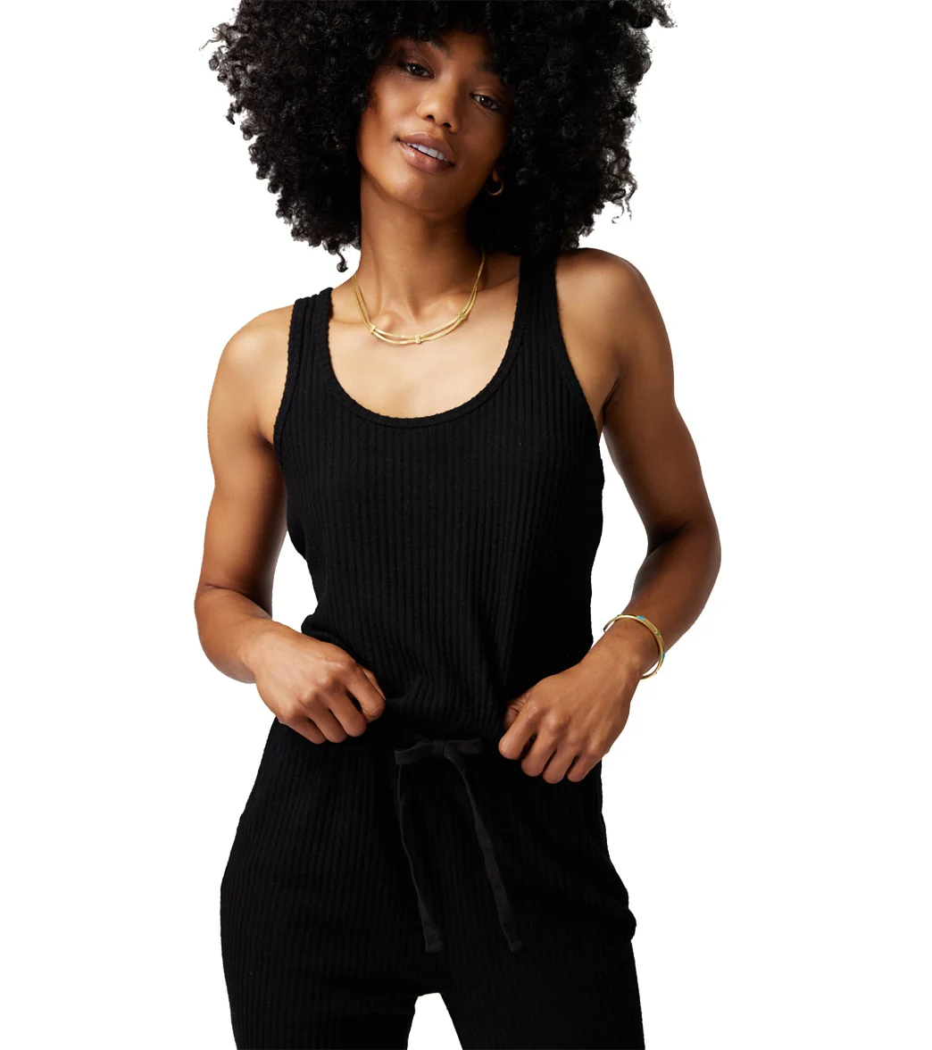 Spiritual Gangster Harmony Rib Jogger Jumpsuit