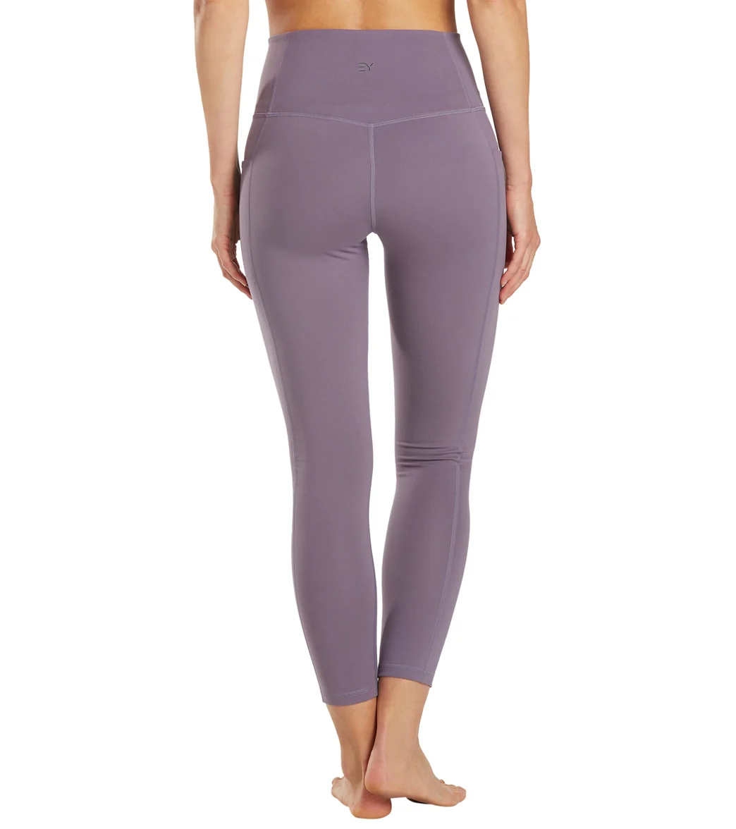 Everyday Yoga Uphold Solid High Waisted 7/8 Leggings With Pockets 25