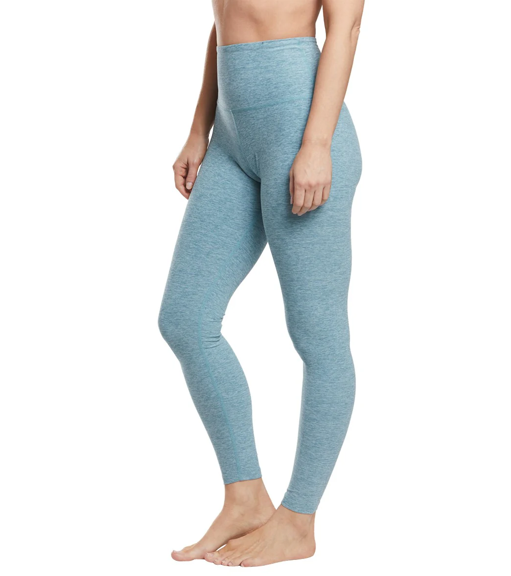 Beyond Yoga Spacedye High Waisted Caught In The Midi 7/8 Yoga Leggings Blue Crush/Sky Blue