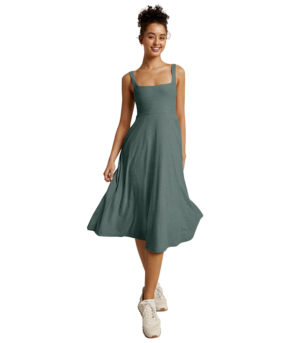 Beyond Yoga Featherweight At The Ready Square Neck Dress