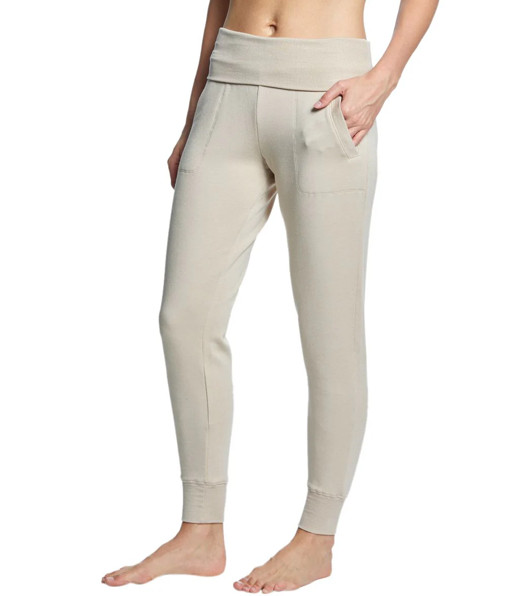 Beyond Yoga Cozy Fleece Foldover Long Sweatpant Joggers