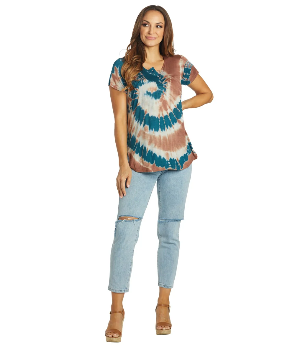 Yak & Yeti Spiral Tie Dye Loose Fit Tee