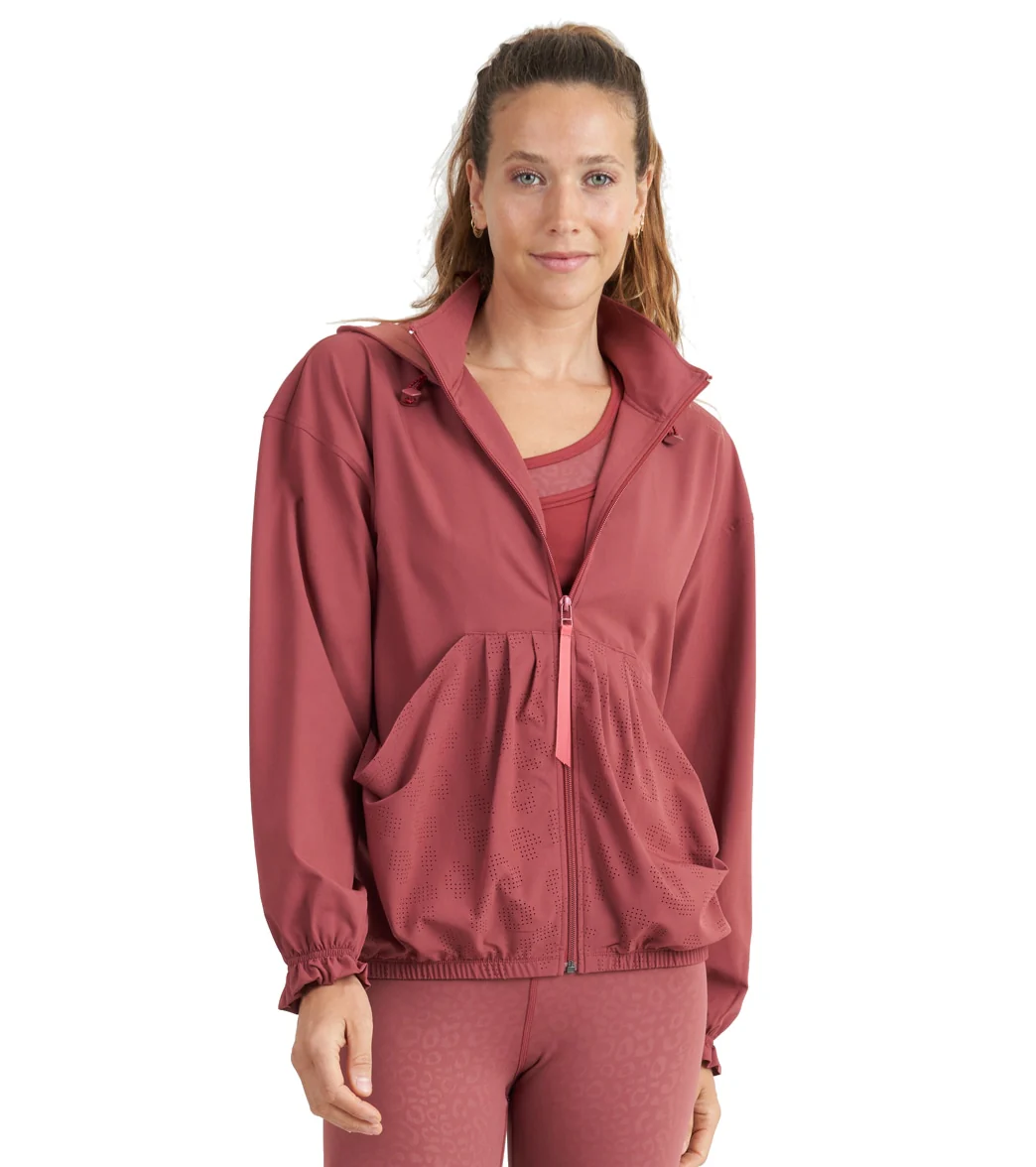 Thrive Societe Perforated Windbreaker