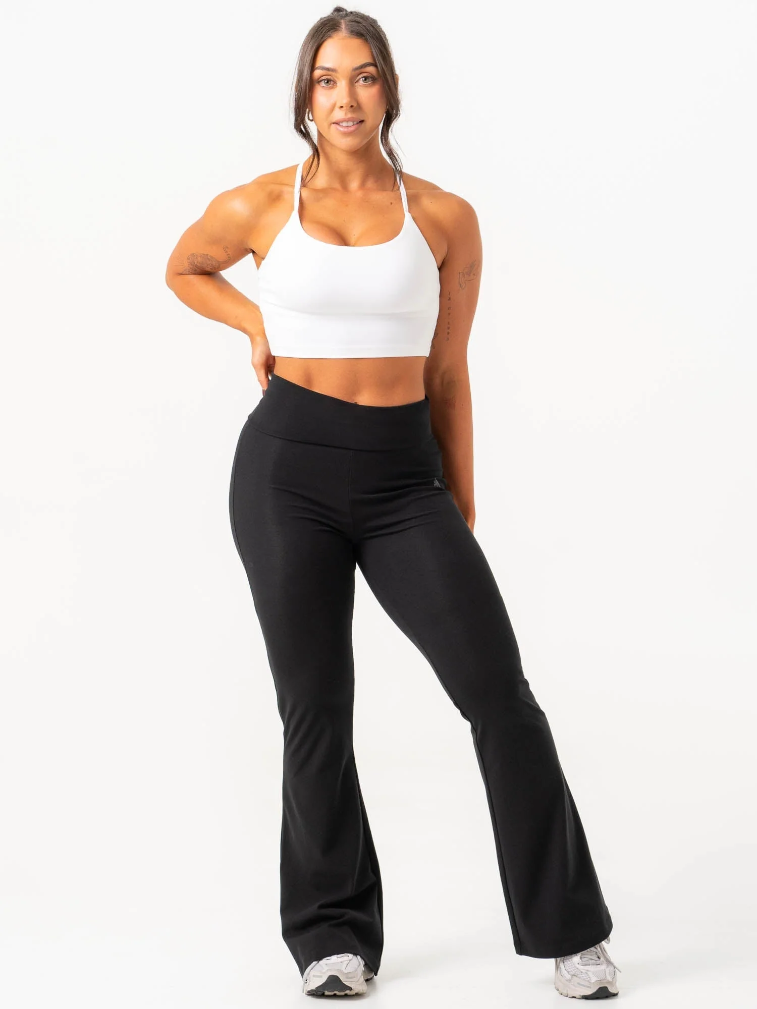 Lounge Jersey Flare Pants - Black