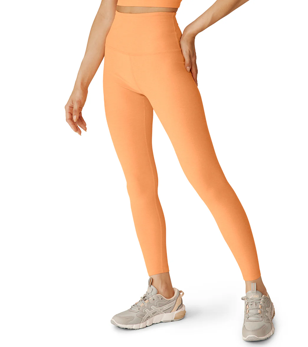 Beyond Yoga Spacedye High Waisted Caught In The Midi 7/8 Yoga Leggings Marmalade Heather