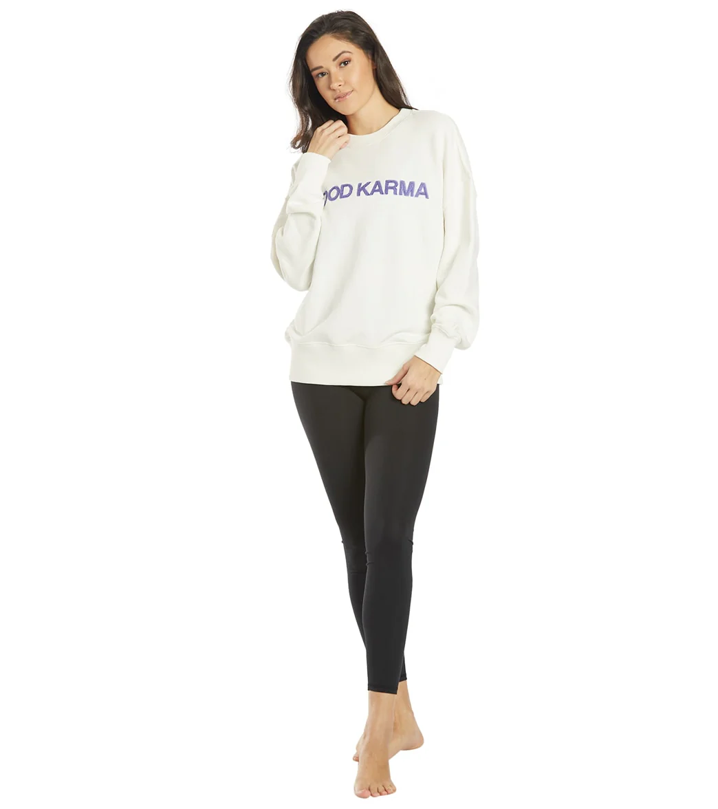 Spiritual Gangster Good Karma Relaxed Crewneck Pullover