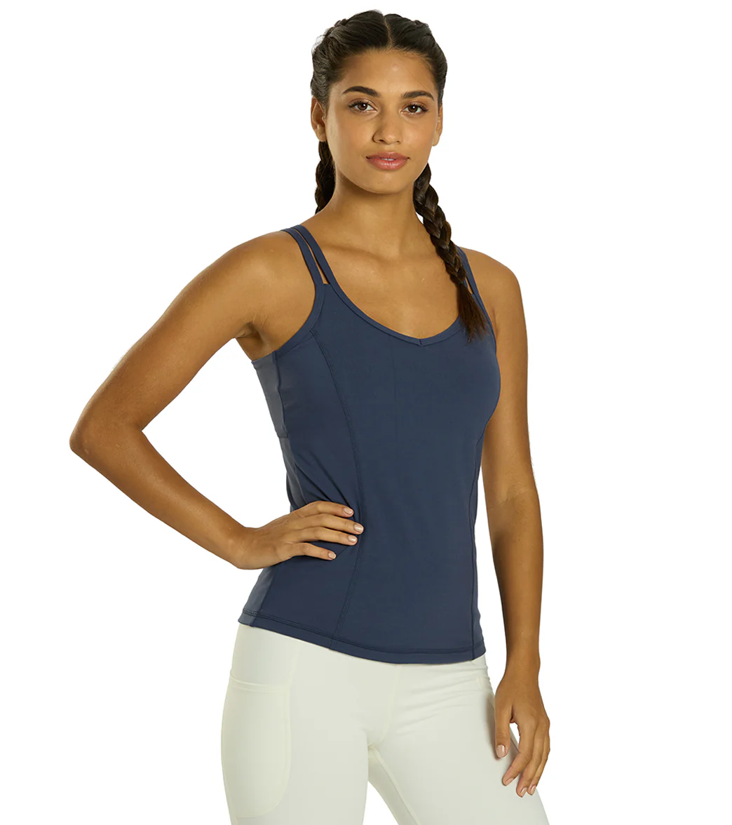 Everyday Yoga Radiant Solid Strappy Back Support Tank