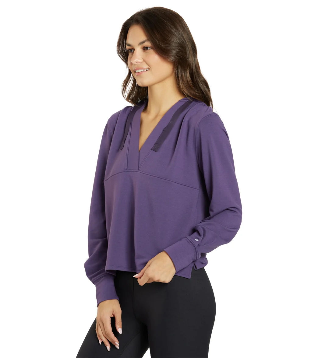 Thrive Societe Pleated Hoodie