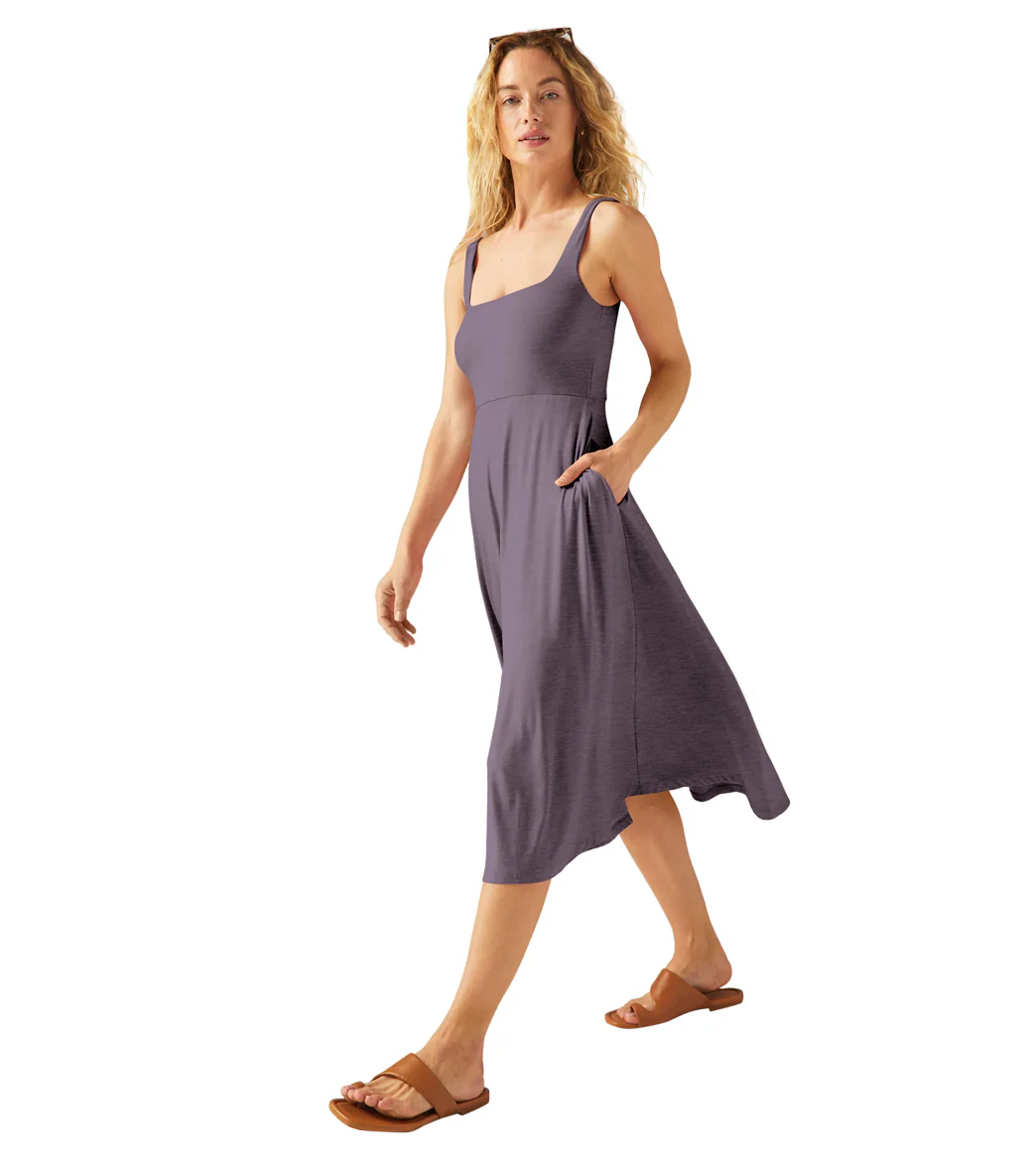 Beyond Yoga Featherweight At The Ready Square Neck Dress
