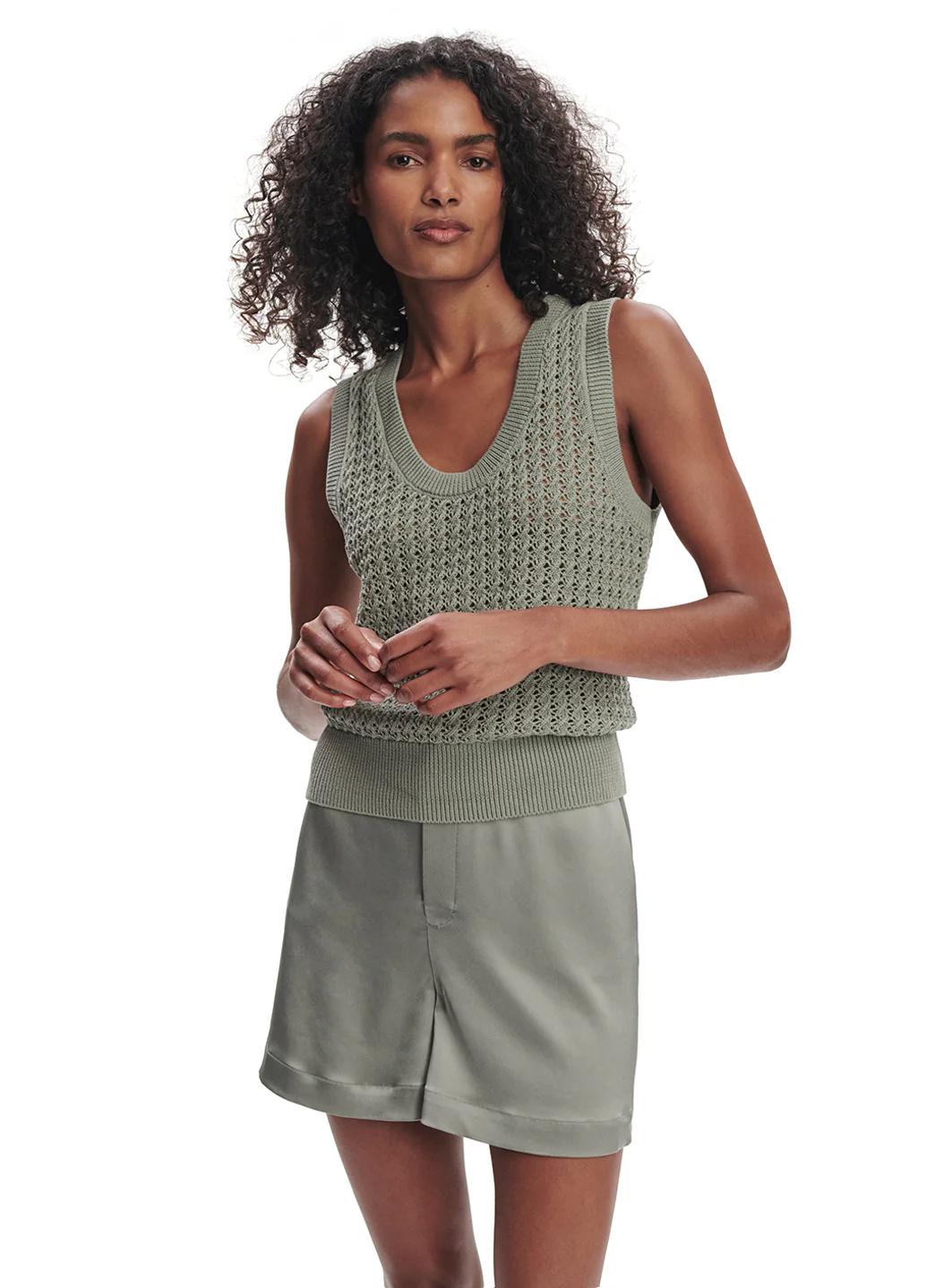 Varley Ferns Open Knit Tank