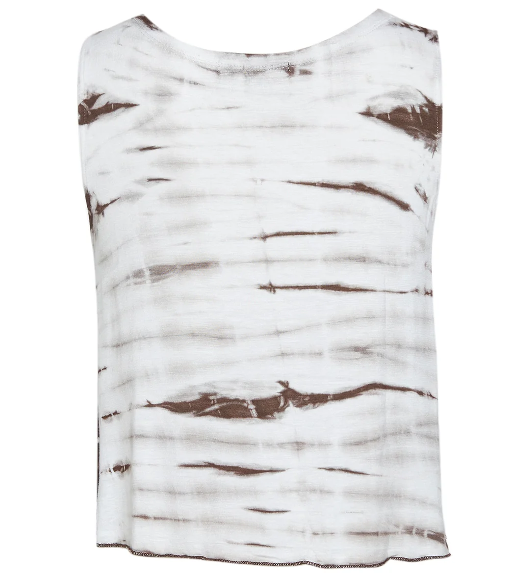 Yak & Yeti Crop Top Tie Dye Sleeveless