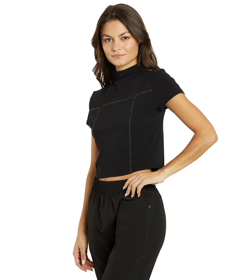 Thrive Societe Mock Neck Tee
