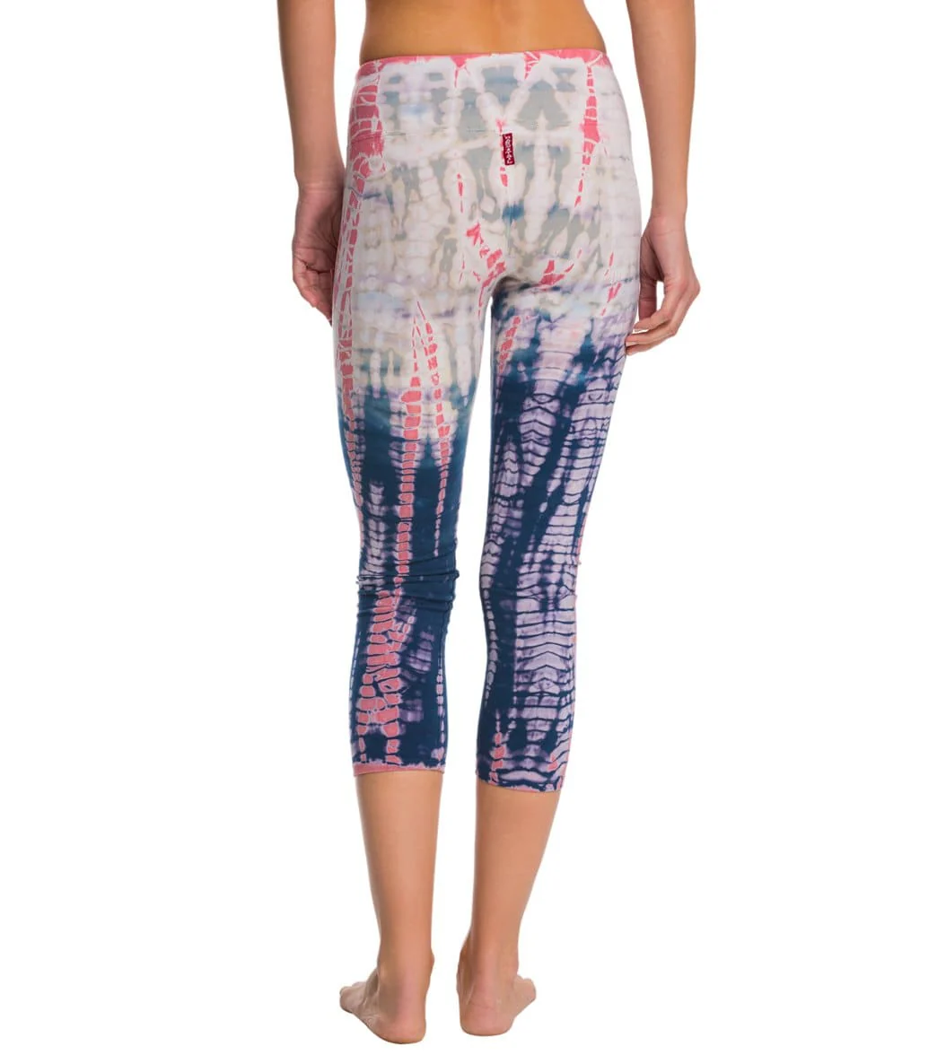 Hard Tail Flat Waisted Cotton Yoga Capris