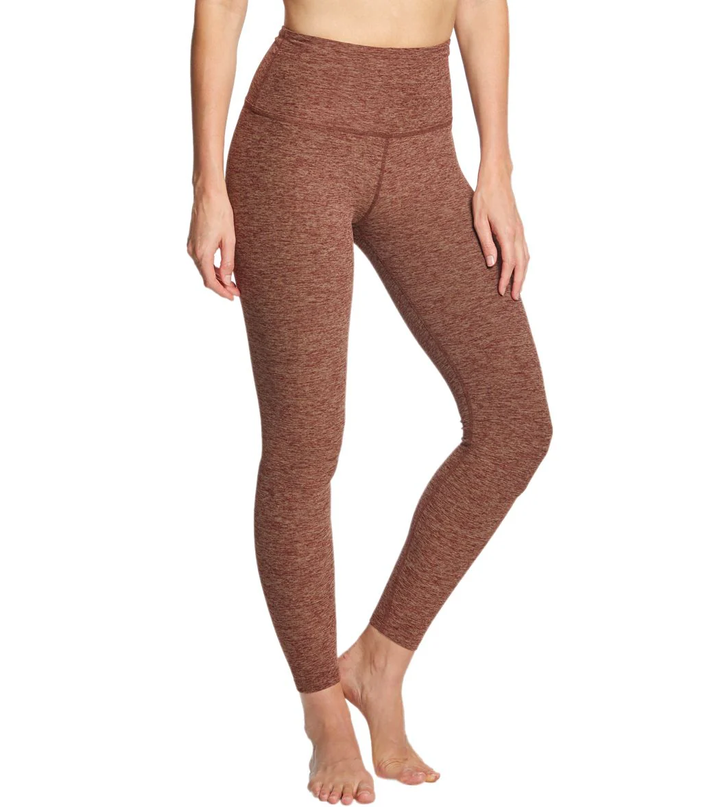 Beyond Yoga Spacedye High Waisted Caught In The Midi 7/8 Yoga Leggings Red Rock/Tumbleweed