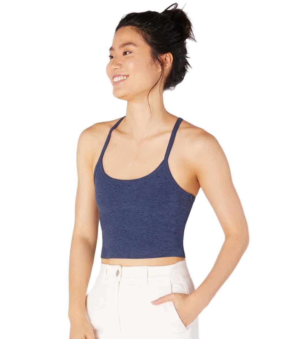 Beyond Yoga Spacedye Slim Racerback Cropped Tank Insignia Navy