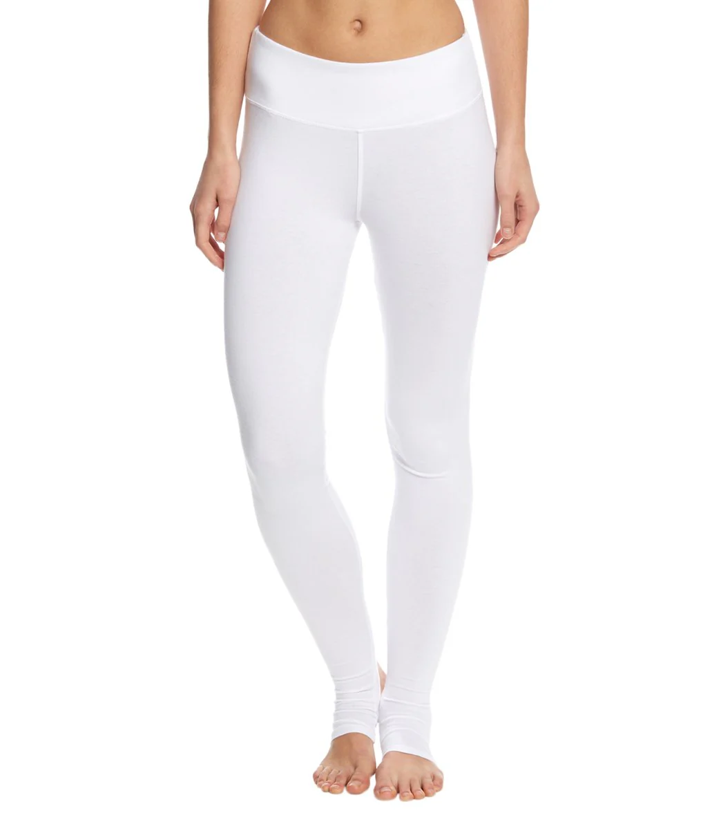 Hard Tail Flat Waist Cotton Stirrup Legging