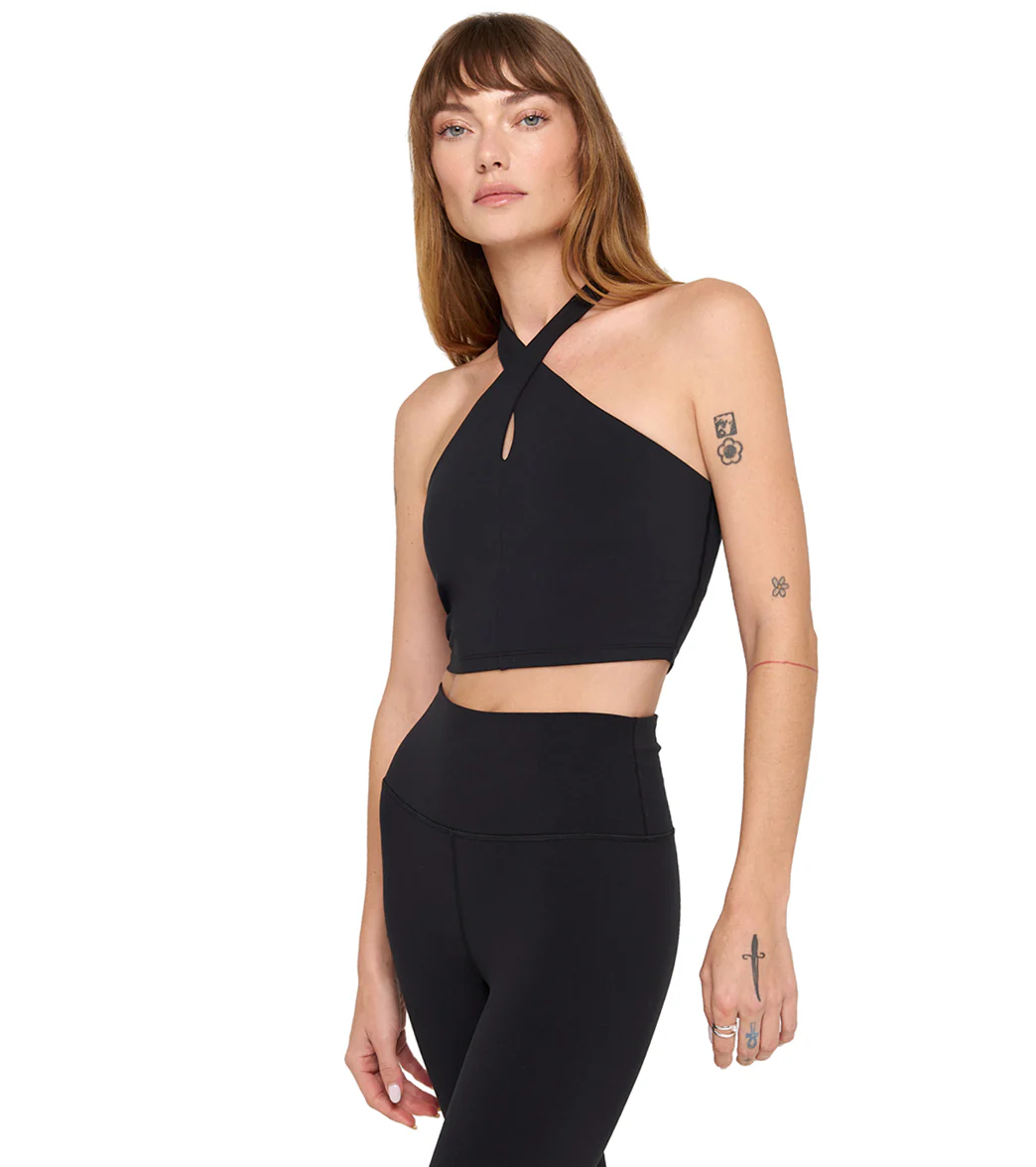 Spiritual Gangster Jules Cross Neck Crop Tank