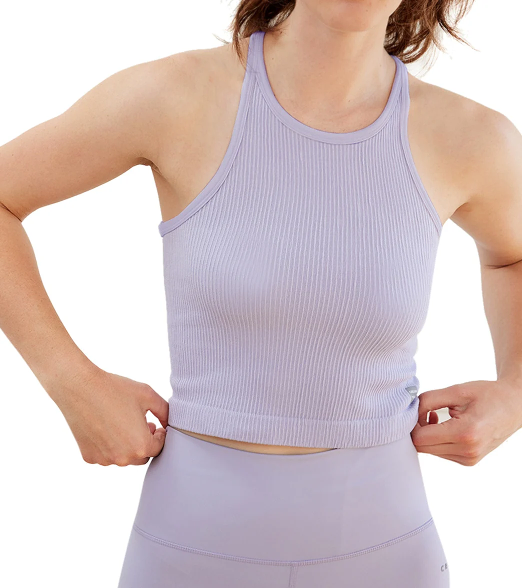 Cream Yoga Claire Racer Back Tank Top