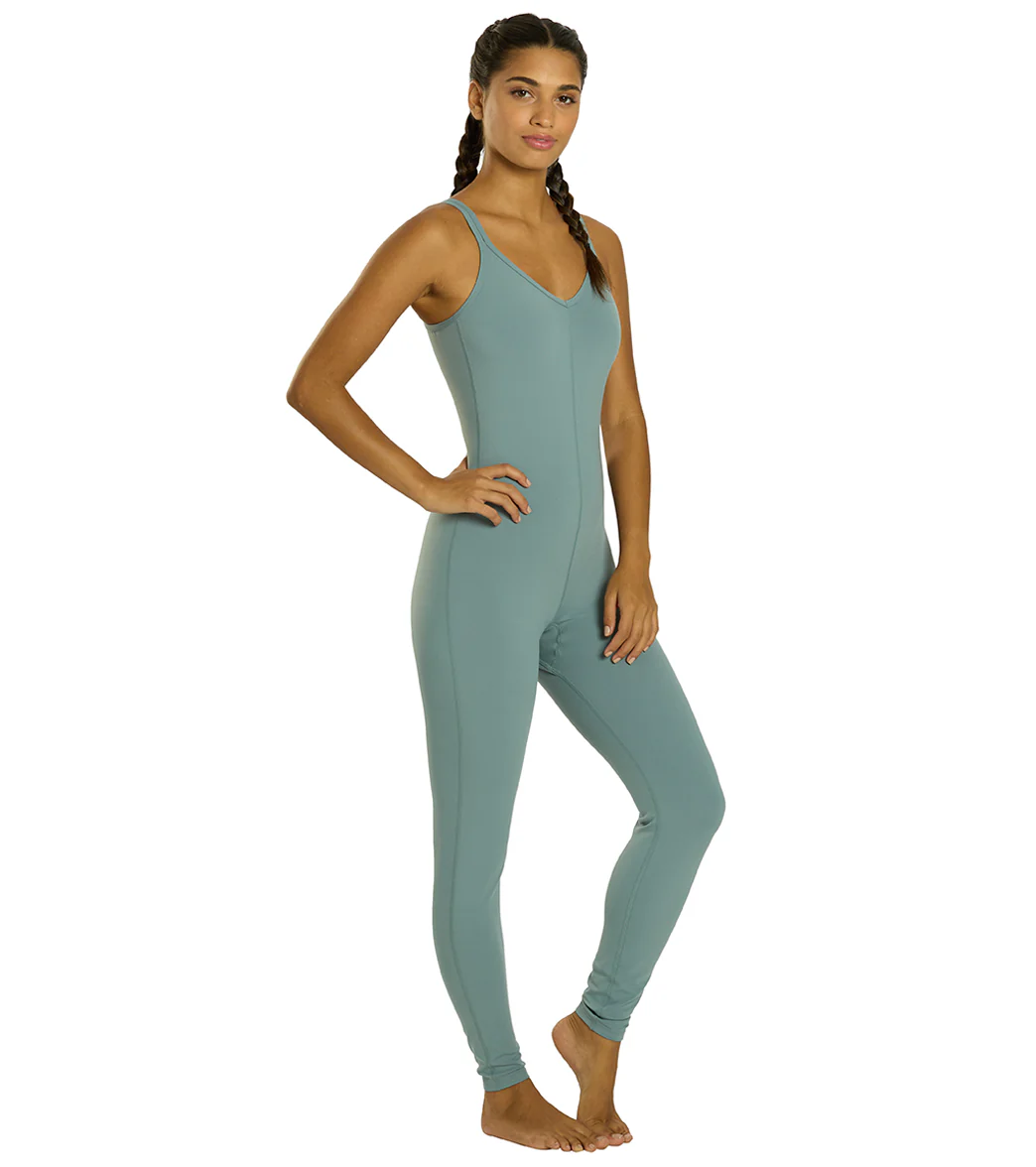 Everyday Yoga Radiant Solid Strappy Back Long Leotard 28