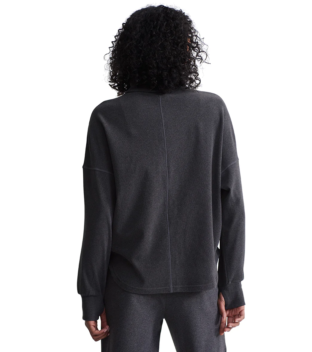 Varley Rainer Roll Neck Brushed Rib Jumper