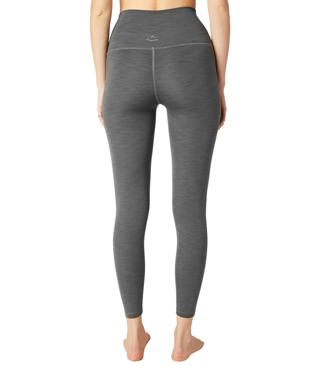 Beyond Yoga Heather Rib High Waisted 7/8 Yoga Leggings