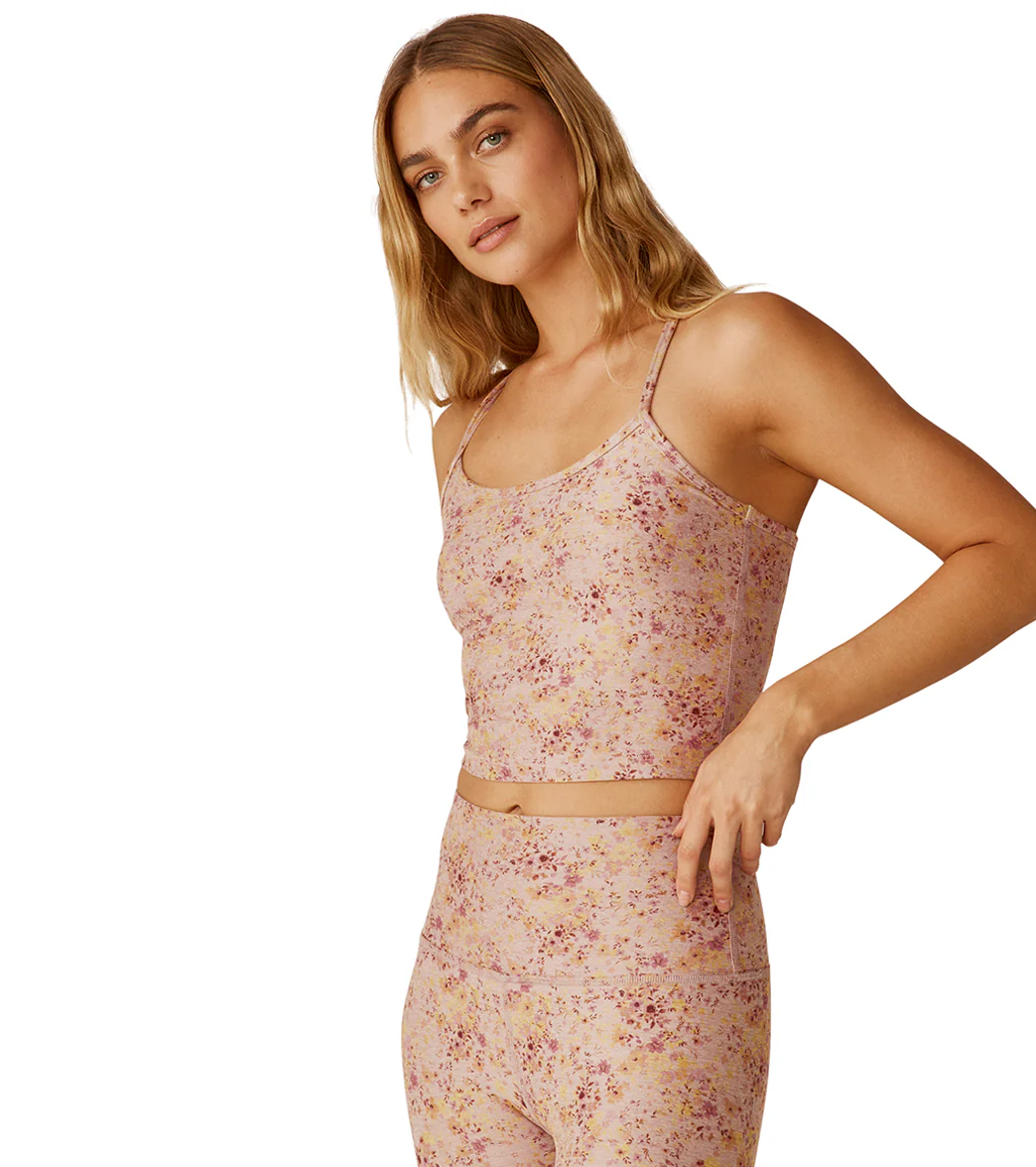 Beyond Yoga Spacedye Printed Slim Racerback Cropped Tank