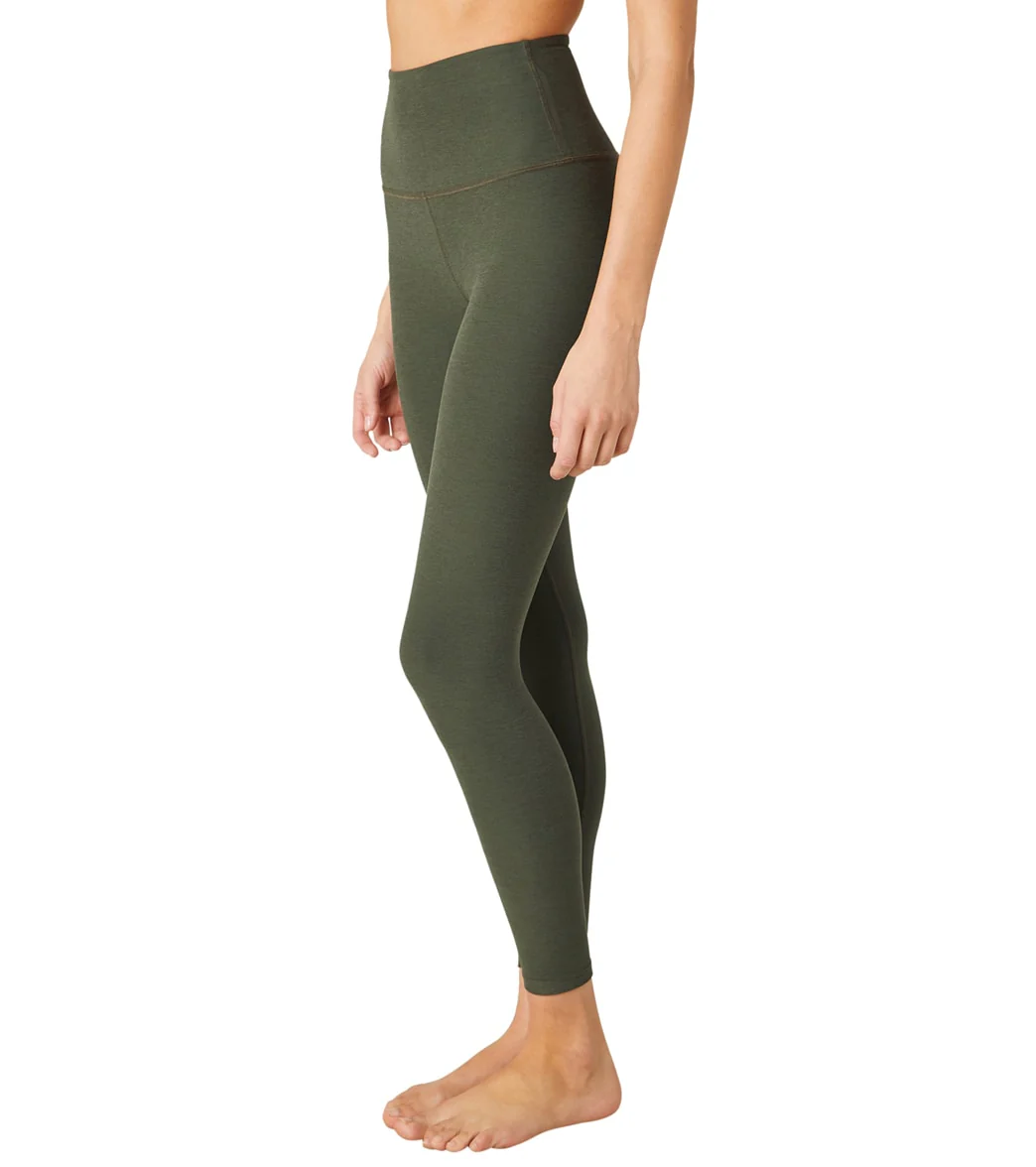 Beyond Yoga Spacedye High Waisted Caught In The Midi 7/8 Yoga Leggings Eden Green Heather