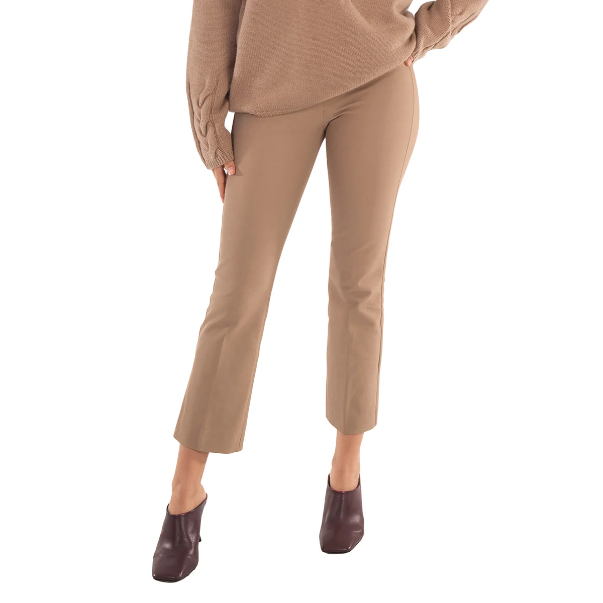 Max Mara Ladies Black Umanita Cropped Trousers, Brand Size 36 (US Size 2)